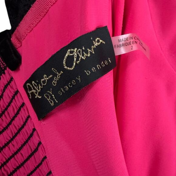 Alice + Olivia Black by stacey bendet Chantil Lace Corset Mini Dress - Sz 2 - Picture 11 of 11